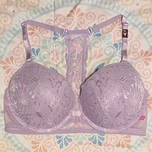 Victoria's Secret Front-Clasp T-Back Lace Bra